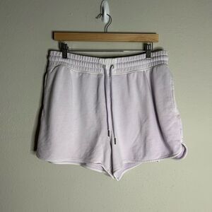Aerie Lavender Elastic Waist Sweatshorts Size L